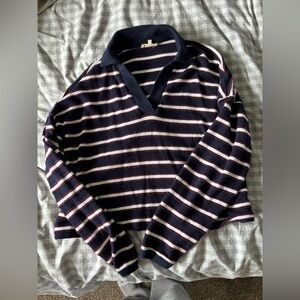Relaxed Polo Shirt in Stripe